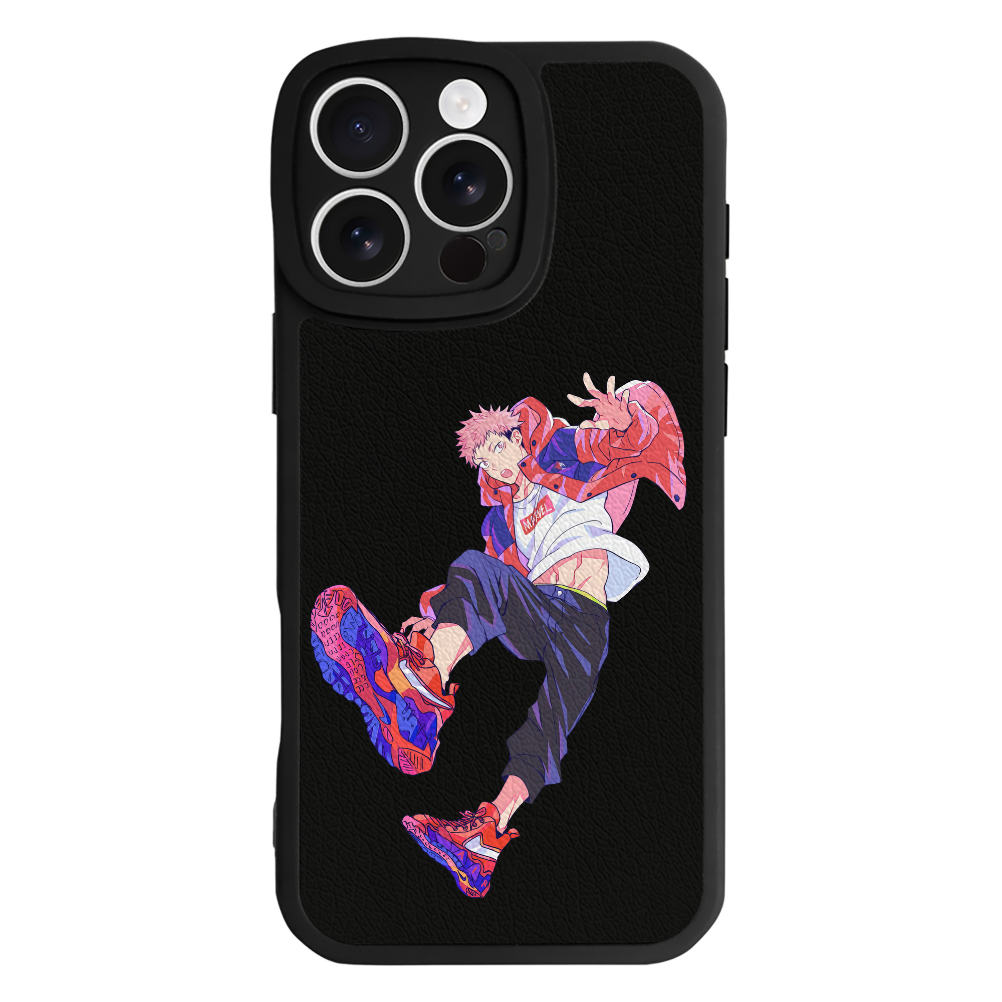 （画像用） 呪術廻戦 Jujutsu Kaisen 【iPhone 16シリーズ対応】シリコンスマホケース（レザー調） 材質：シリコン